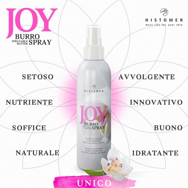 Histomer Joy crema super idratante efficace idrata in profondità mani viso e corpo per tutti i tipi di pelle