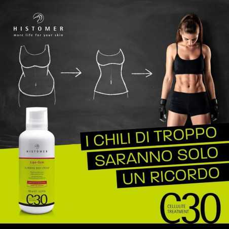 Histomer C30 lypo gym crema anticellulite effetto potenziato da attività fisica